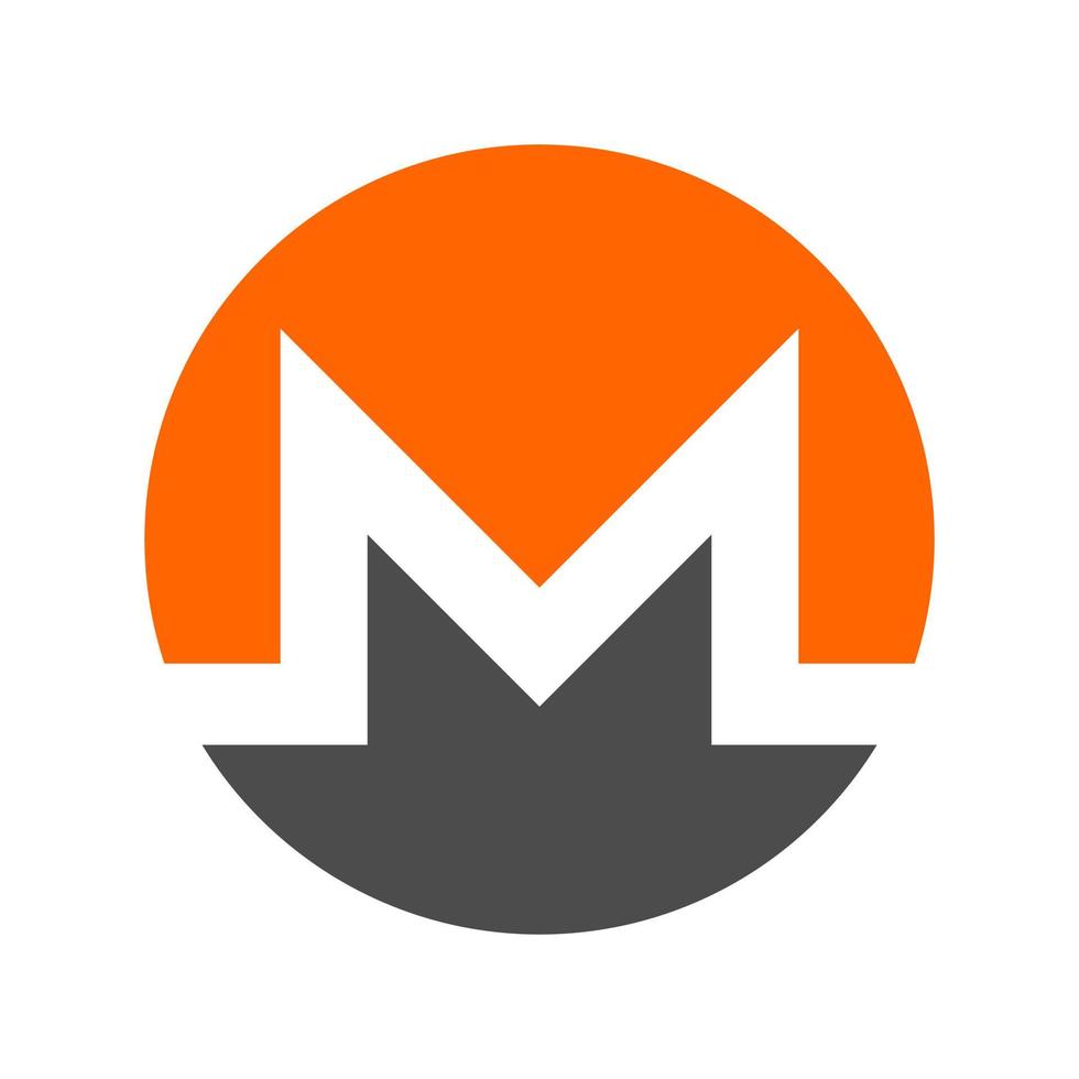 Official Monero XMR Cryptocurrency Privacy Logo